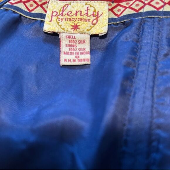 Plenty By Tracy Reese Strapless Silk Dress Size 8 - Picture 6 of 6